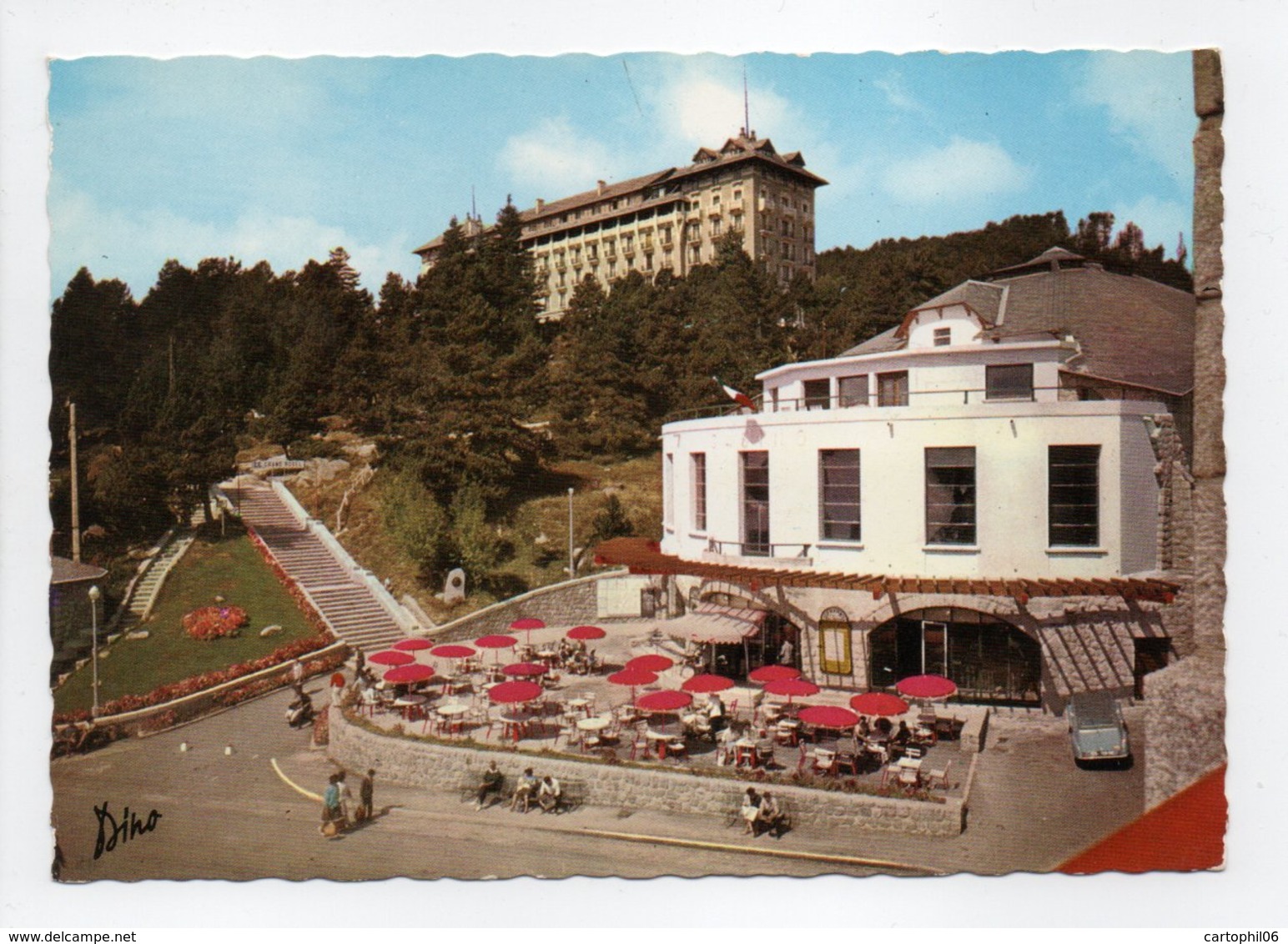 - CPSM FONT-ROMEU (66) - Le Grand Hôtel Et Le Casino - Edition Paul Goudin - - Other & Unclassified