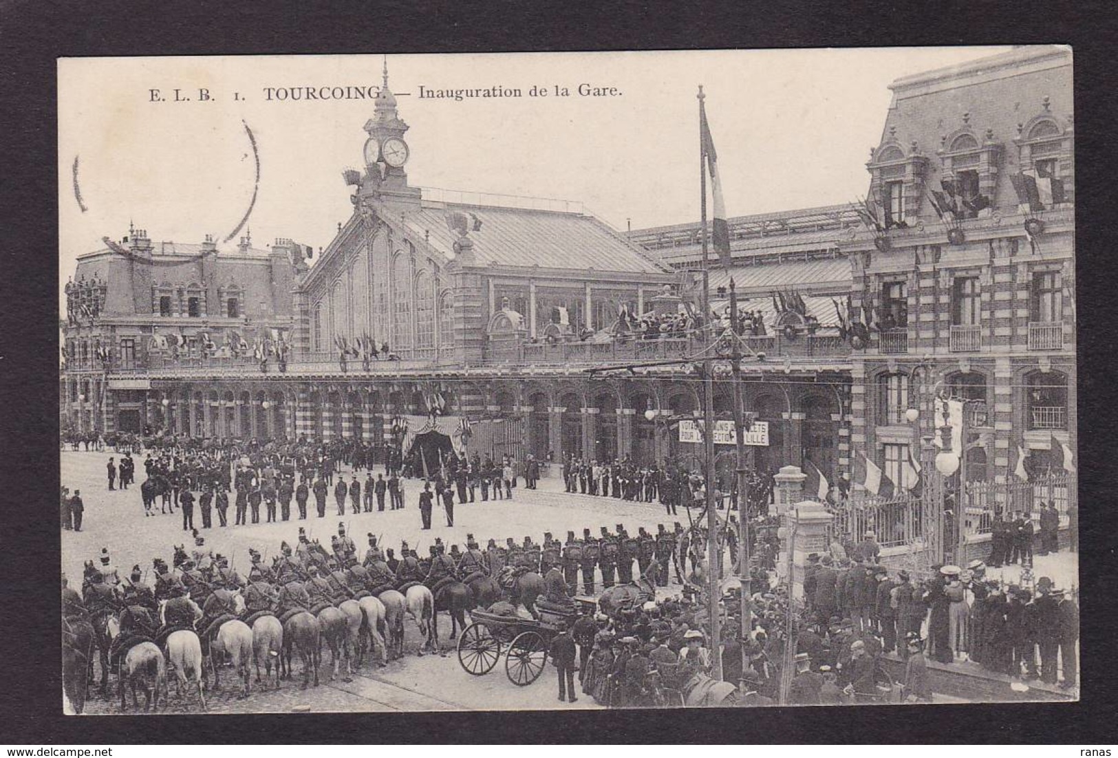 CPA Nord 59 Tourcoing Inauguration De La Gare Chemin De Fer - Tourcoing