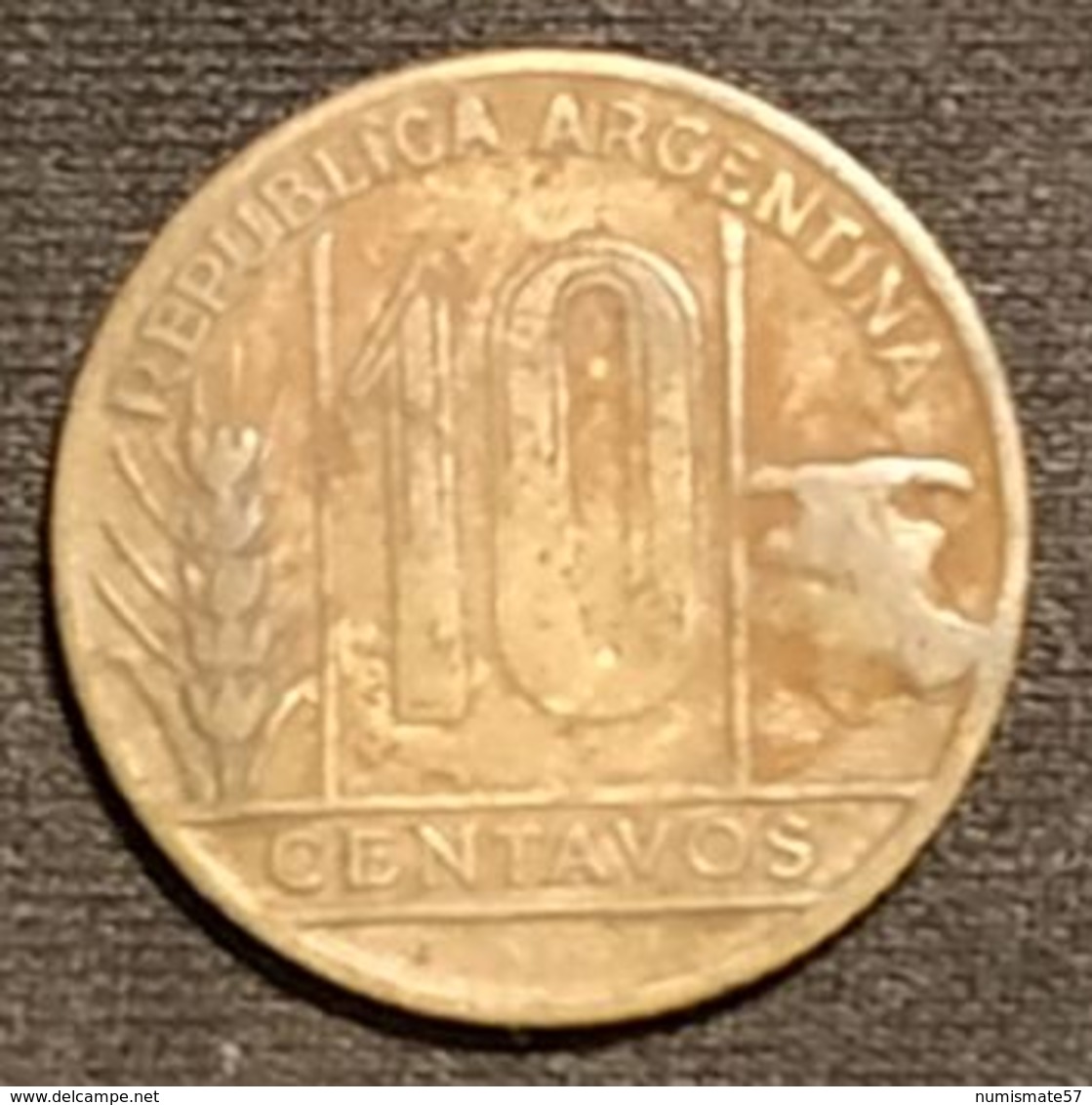 ARGENTINE - 10 CENTAVOS 1949 - KM 41 - Argentine