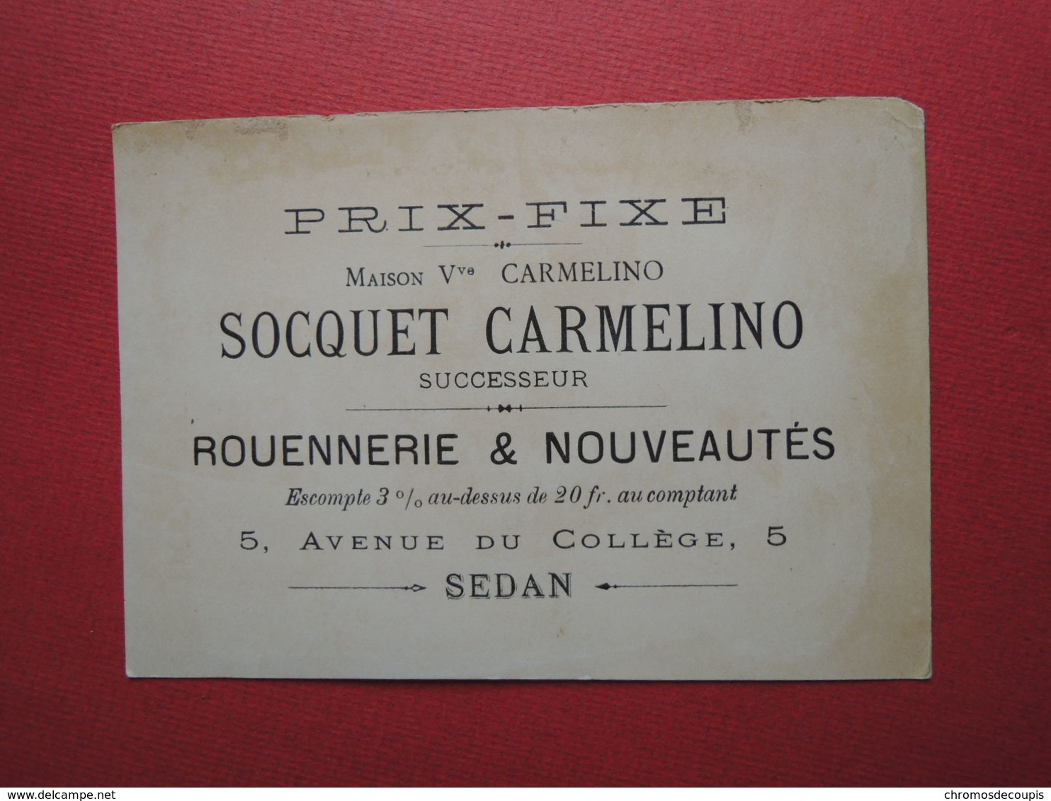 CHROMO  Bognard. Publicité Socquet Carmelino à SEDAN.  Femme Peintre. Palette. Pinceaux. Un Peu De Couleur Ne Nuit Pas. - Autres & Non Classés