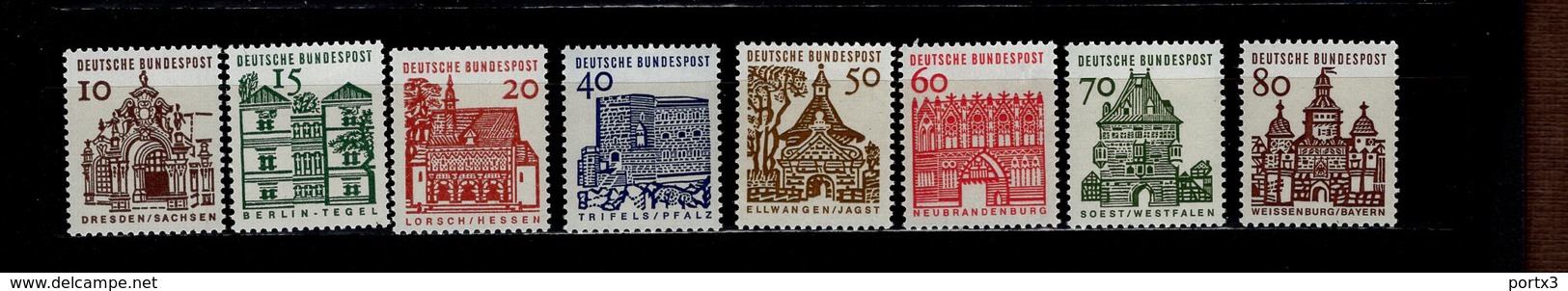 Bund 454 - 461 Deutsche Bauwerke Neuf Postfrisch ** MNH - Ungebraucht