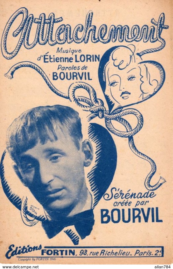 BOURVIL - ATTACHEMENT - 1946 - EXC ETAT - Autres & Non Classés