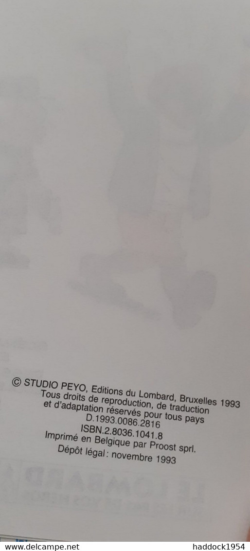 Hold-up Sur Pellicule BENOIT BRISEFER STUDIO PEYO Le Lombard 1993 - Benoît Brisefer