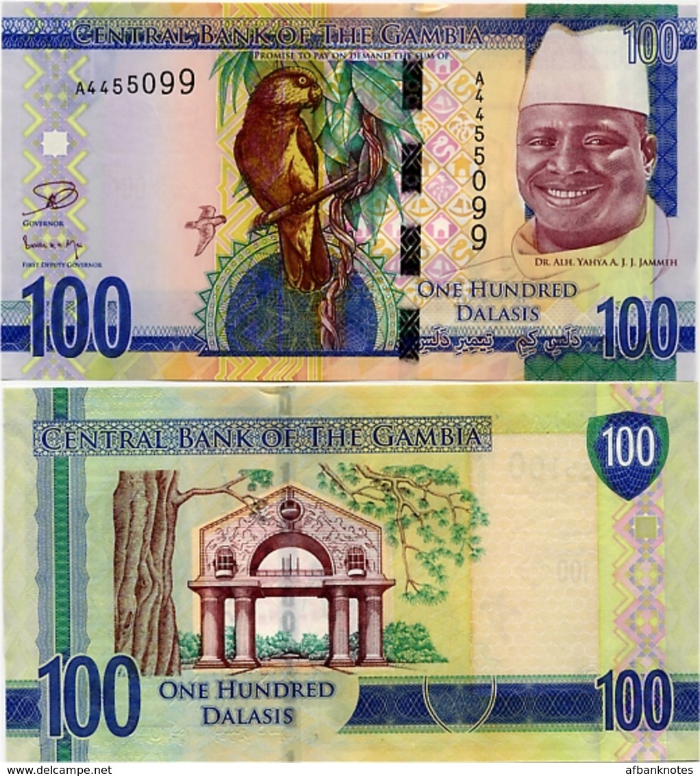 GAMBIA       100 Dalasis       P-35       ND (2015)       UNC - Gambie