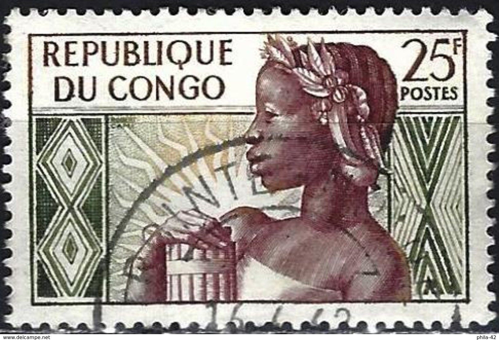 Congo (Braz) 1959 - Mi 1 - YT 135 ( Anniversary Of The Republic ) - Oblitérés