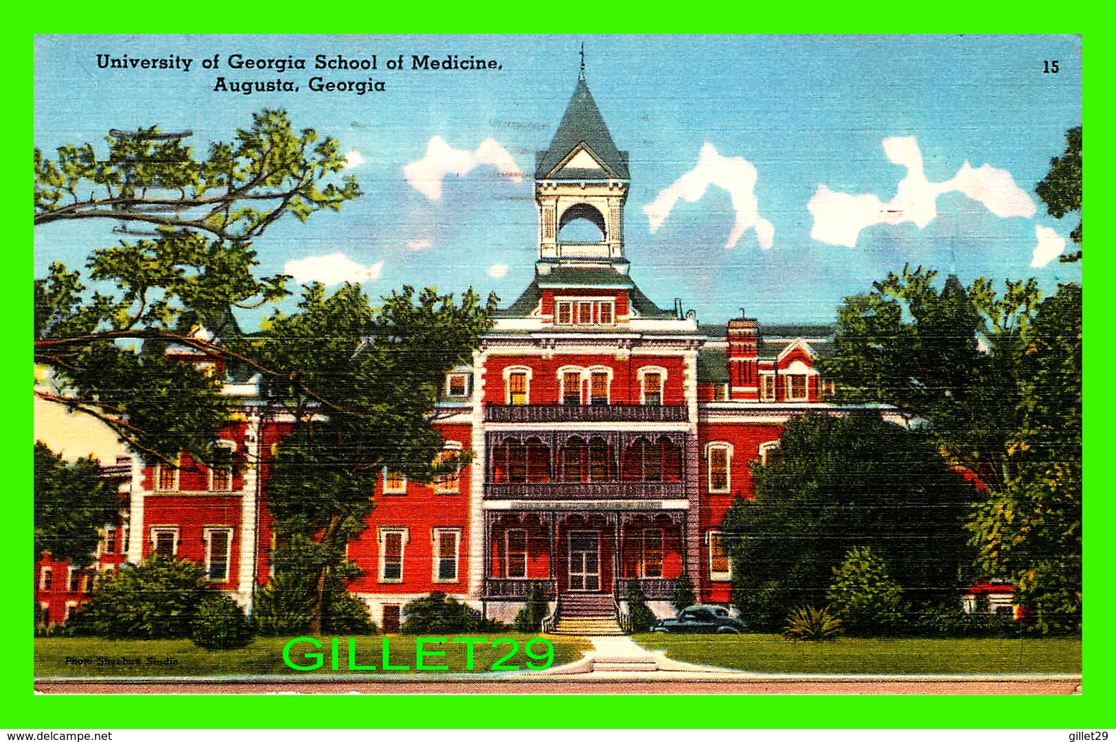 AUGUSTA, GA - UNIVERSITY OF GEORGIA SCHOOL OF MEDICINE - TRAVEL IN 1958 - PUB. BY RICHMOND NEWS CO - - Augusta