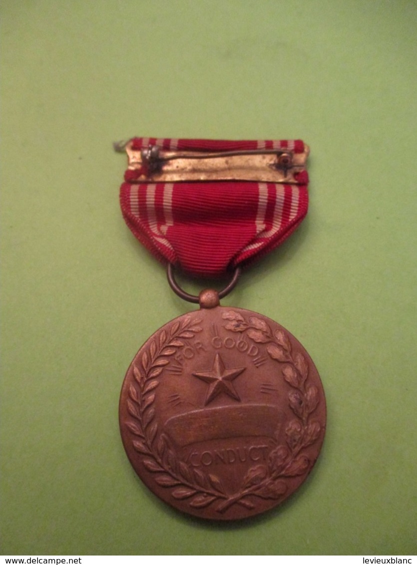 Médaille De Bon Conducteur /  Good Conduct Medal  /U.S.A. / Vers 1960             MED350 - Etats-Unis