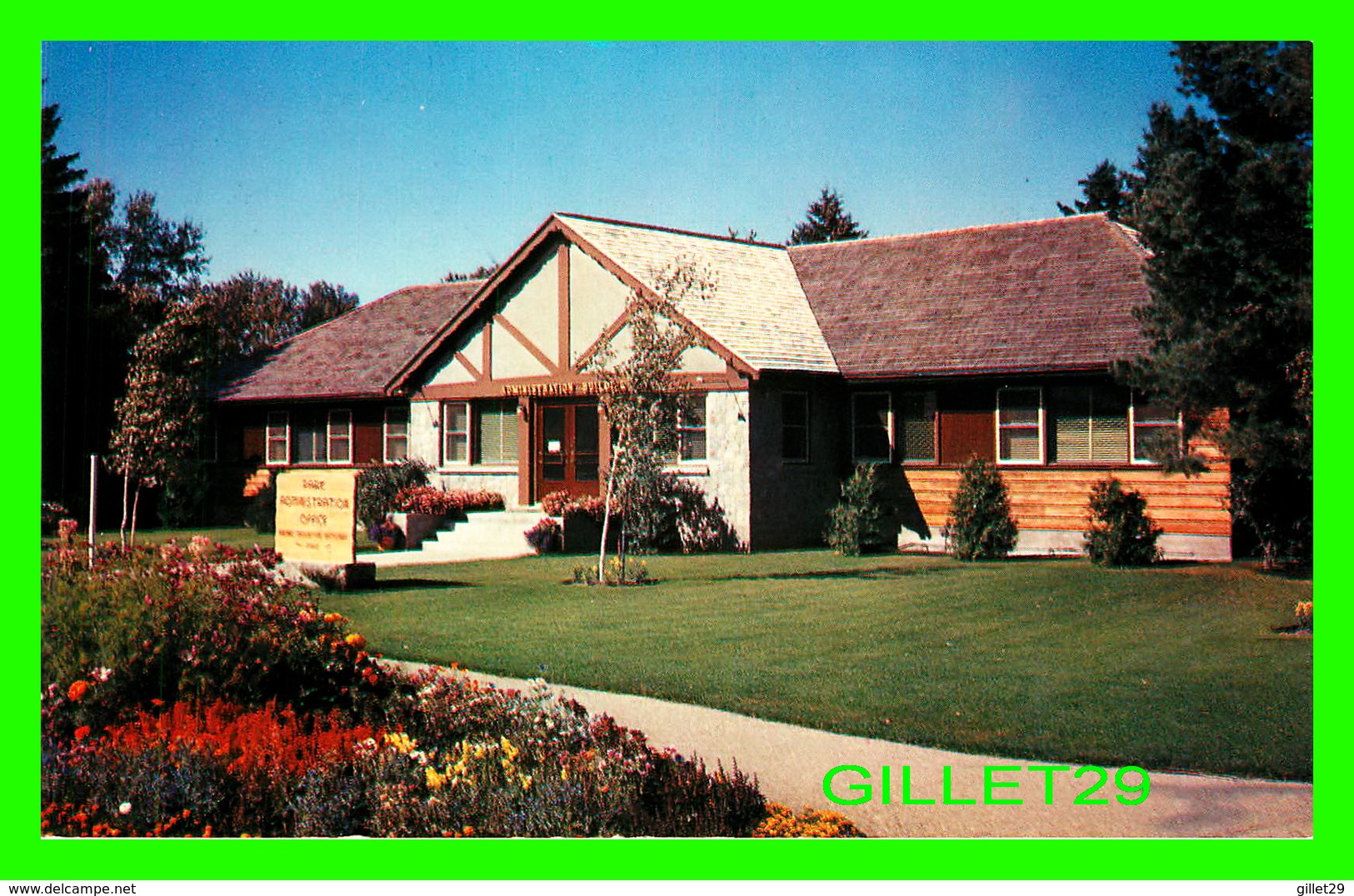 CLEAR LAKE, MANITOBA - THE ADMINISTRATION BUILDING, RIDING MOUNTAIN NATIONAL PARK - WRITTEN -  WESTERN SMALLWARE & STAT - Other & Unclassified