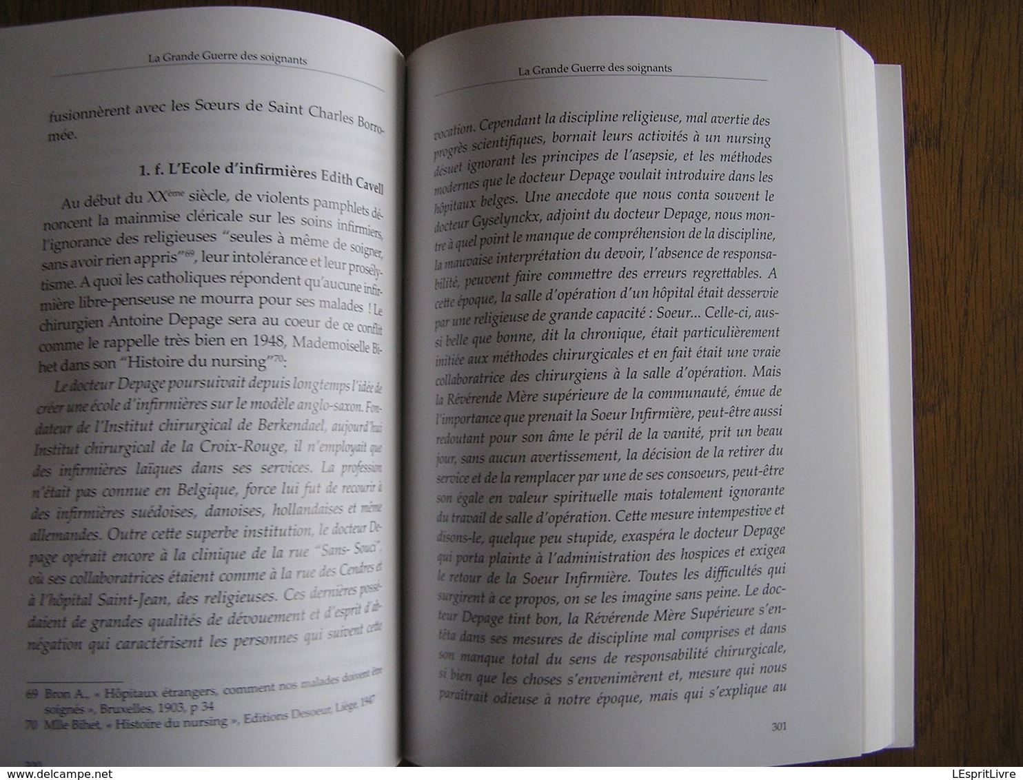 LA GRANDE GUERRE DES SOIGNANTS Médecins Infirmières et Brancardiers Régionalisme 14 18 Depage Océan La Panne Ypres