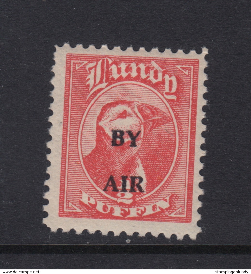 #06 Great Britain Lundy Puffin Stamp 1951-53 By Air Wide Overprint #69A 1/2p Mint. Free UK P+p! Offers? - Local Issues