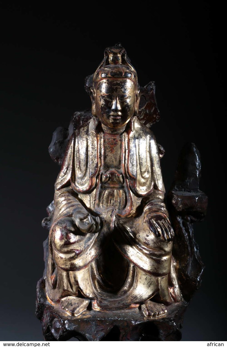 Art Asie Femme Bodhisattva Quan Am 151 - Asiatische Kunst