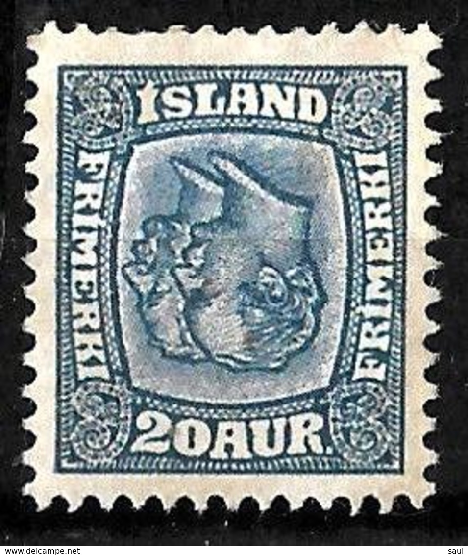 524 - ICELAND - ISLANDE - 1910 - RRR ERROR - TO CHECK, SOLD AS POSSIBLE FORGERY, FAUX, FALSE - Autres & Non Classés
