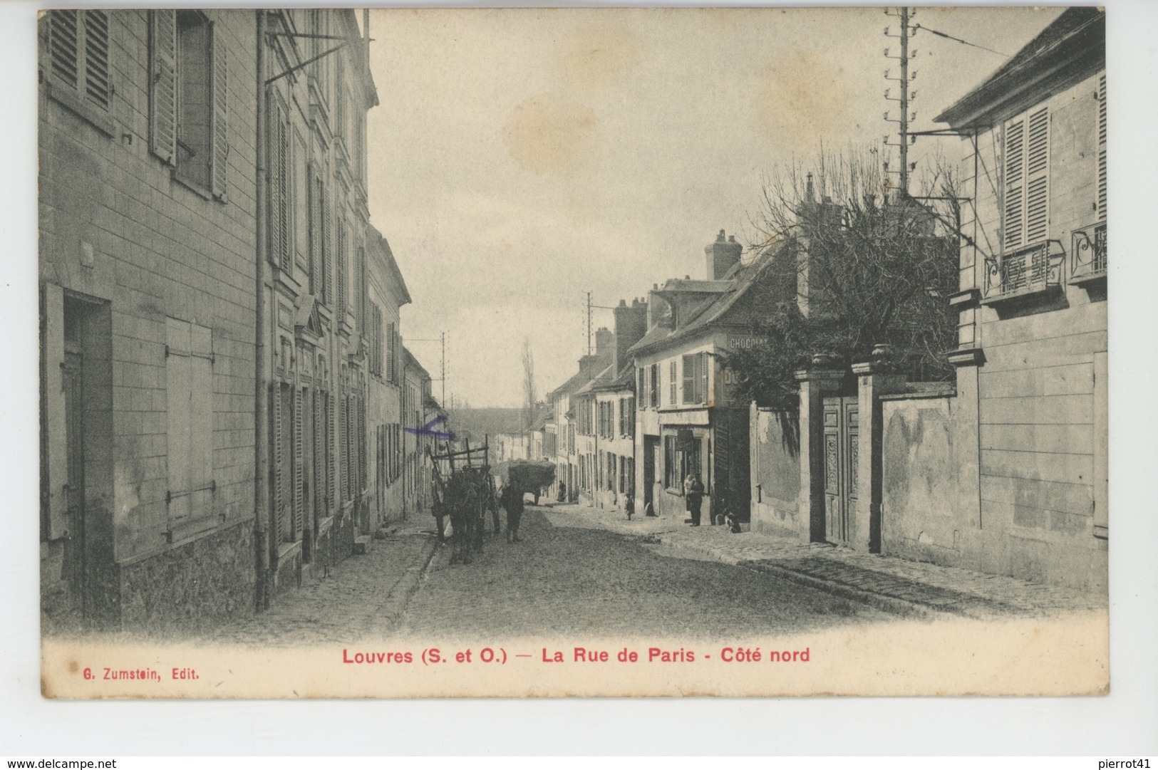 LOUVRES - La Rue De Paris - Côté Nord - Louvres