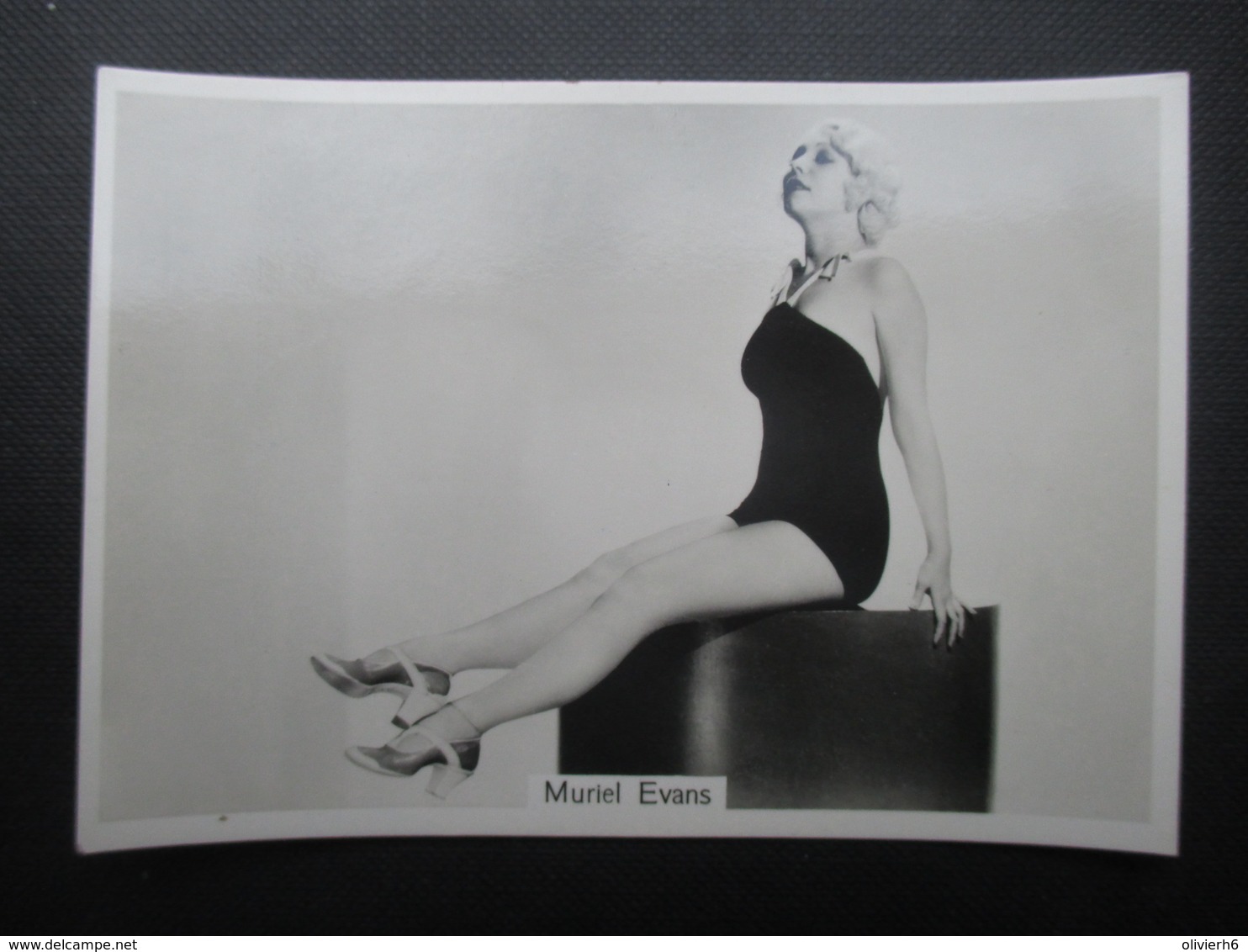 REAL PHOTO - PIN UP (V2004) MURIEL EVANS (2 Vues) N°12 BEAUTIES OF TO-DAY Sixth Series - Phillips / BDV