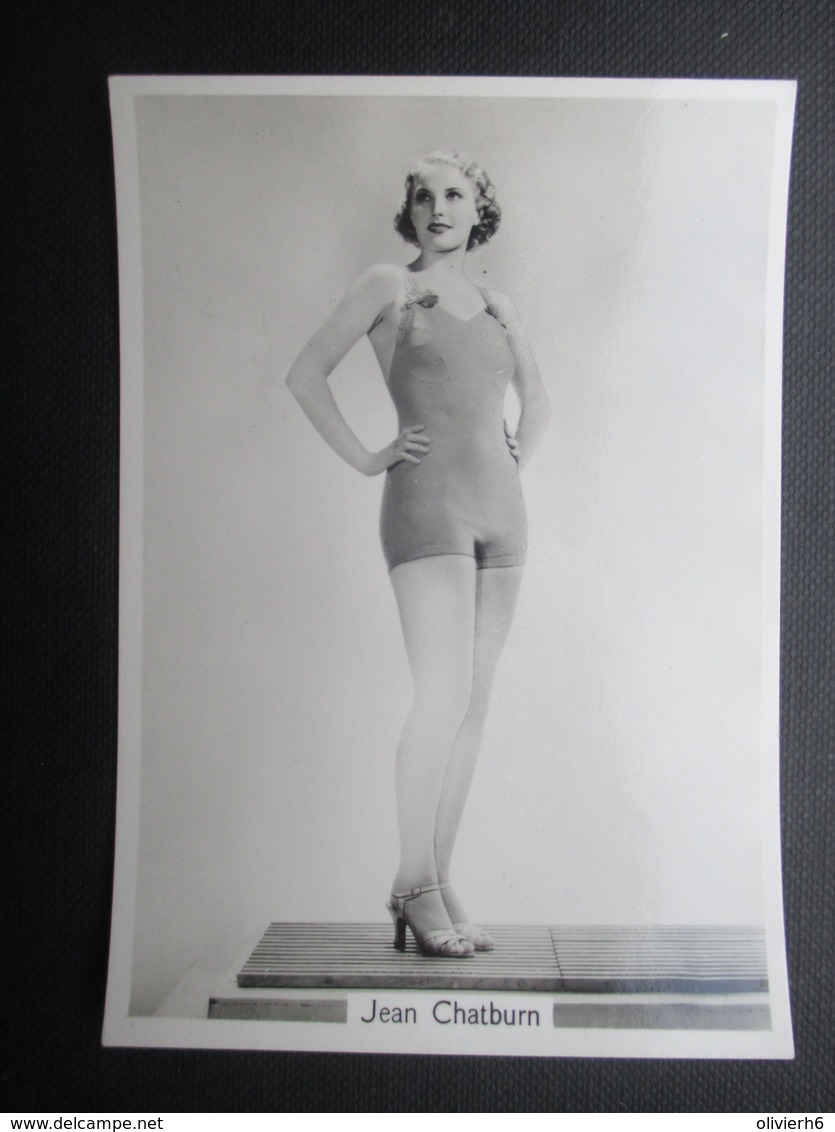 REAL PHOTO - PIN UP (V2004) JEAN CHATBURN (2 Vues) N°18 BEAUTIES OF TO-DAY Sixth Series - Phillips / BDV