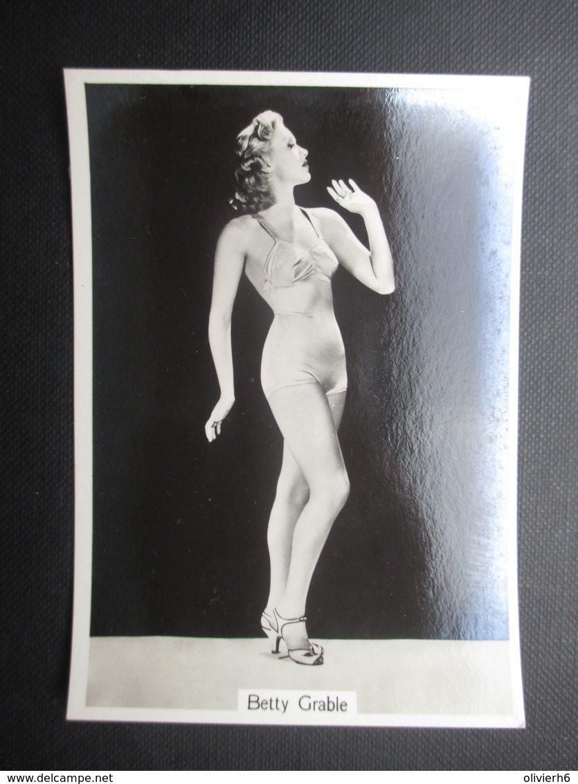 REAL PHOTO - PIN UP (V2004) BETTY GRABLE (2 Vues) N°22 BEAUTIES OF TO-DAY Sixth Series - Phillips / BDV