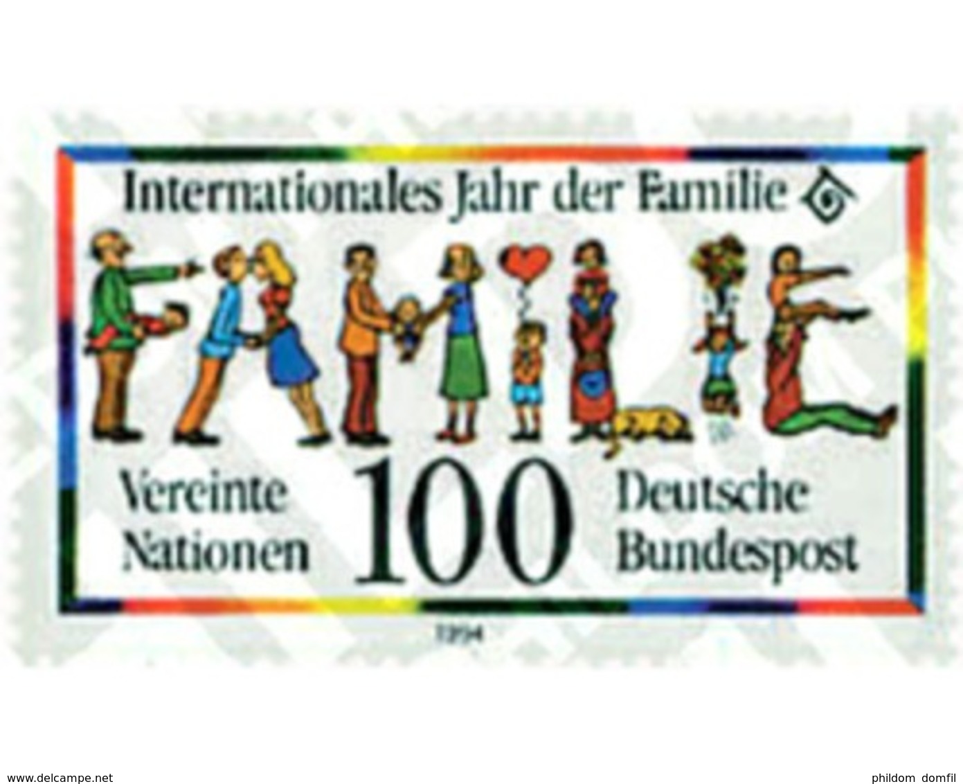 Ref. 50353 * MNH * - GERMAN FEDERAL REPUBLIC. 1994. INTERNATIONAL YEAR OF THE FAMILY . AÑO INTERNACIONAL DE LA FAMILIA - Dogs