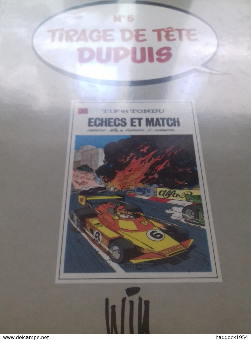 échecs Et Match WILL DESBERG Dupuis 1982 - Tif Et Tondu