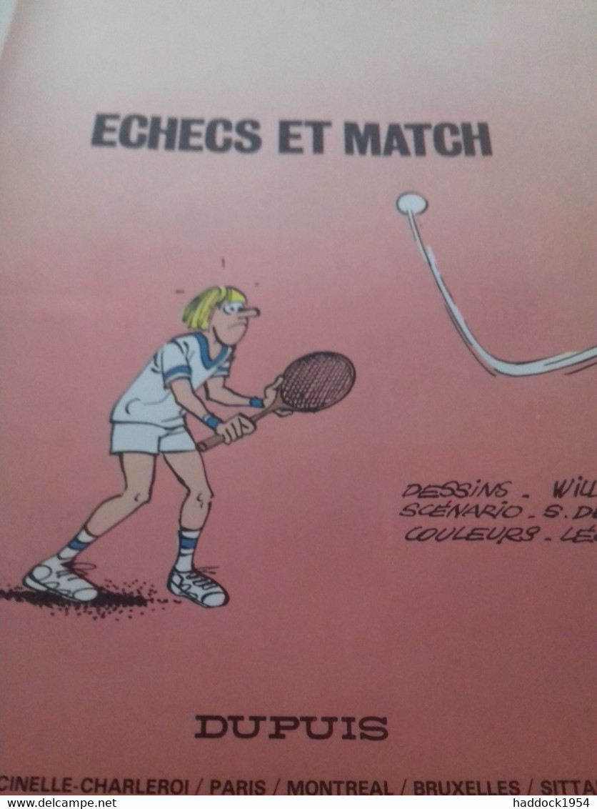 échecs Et Match WILL DESBERG Dupuis 1982 - Tif Et Tondu