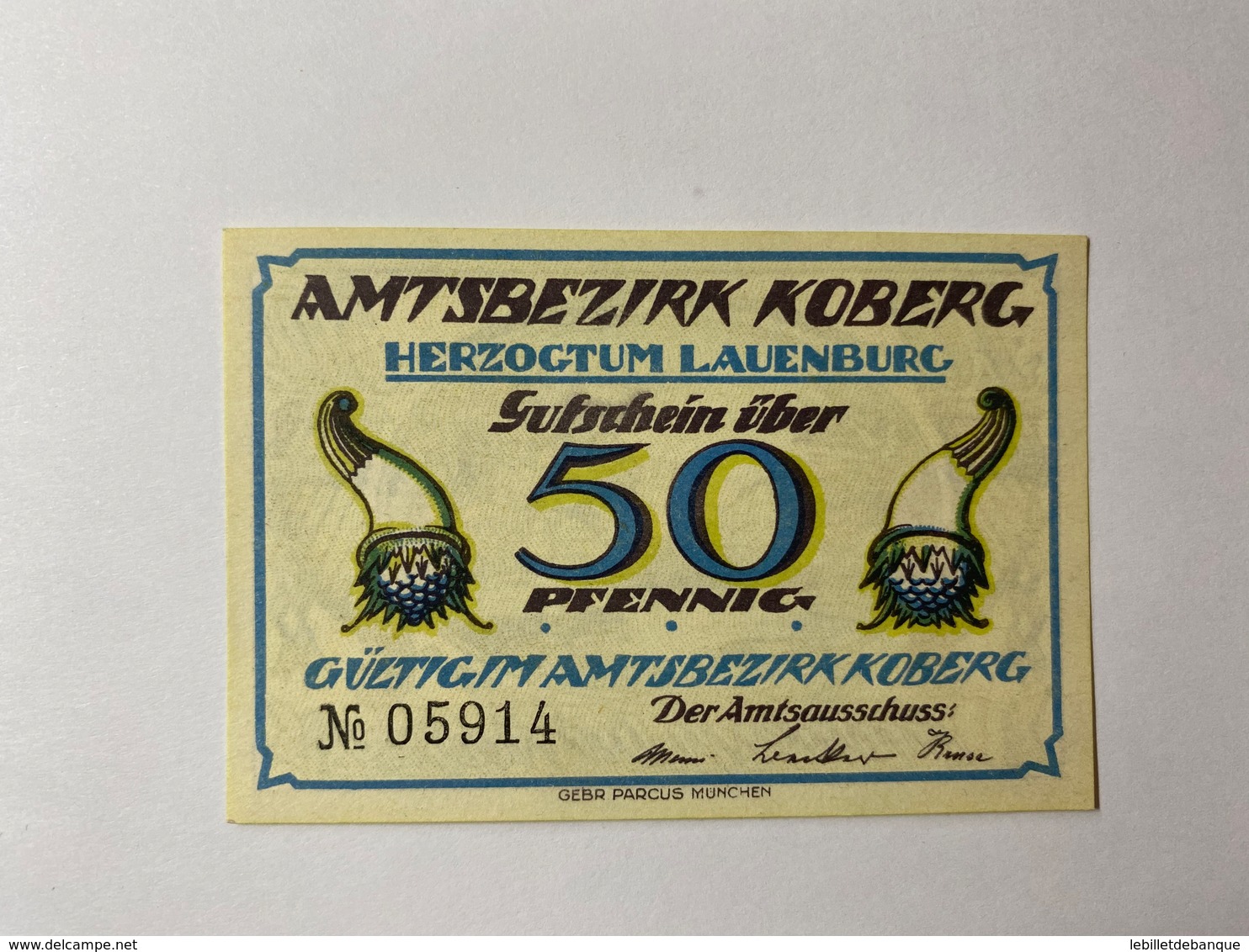 Allemagne Notgeld Koberg 50 Pfennig - Collections