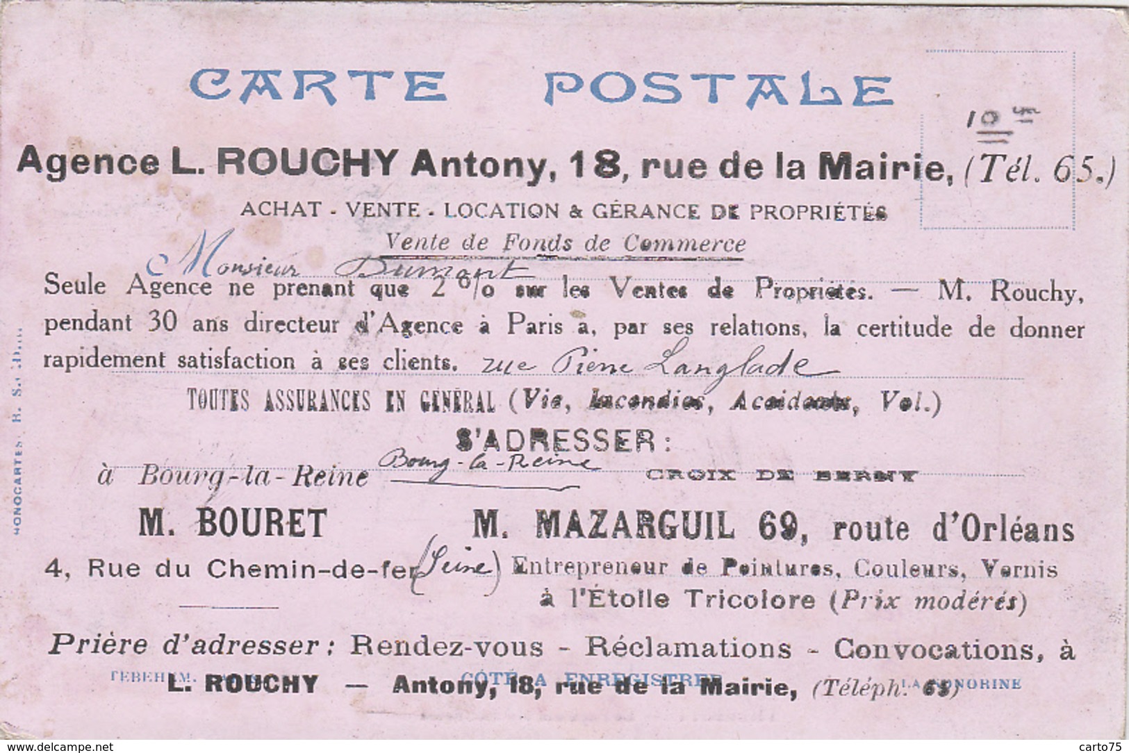 Commerce - Agence Rouchy - Immobilier - Antony - Assurances - Bourg-la-Reine - Publicité - Other & Unclassified