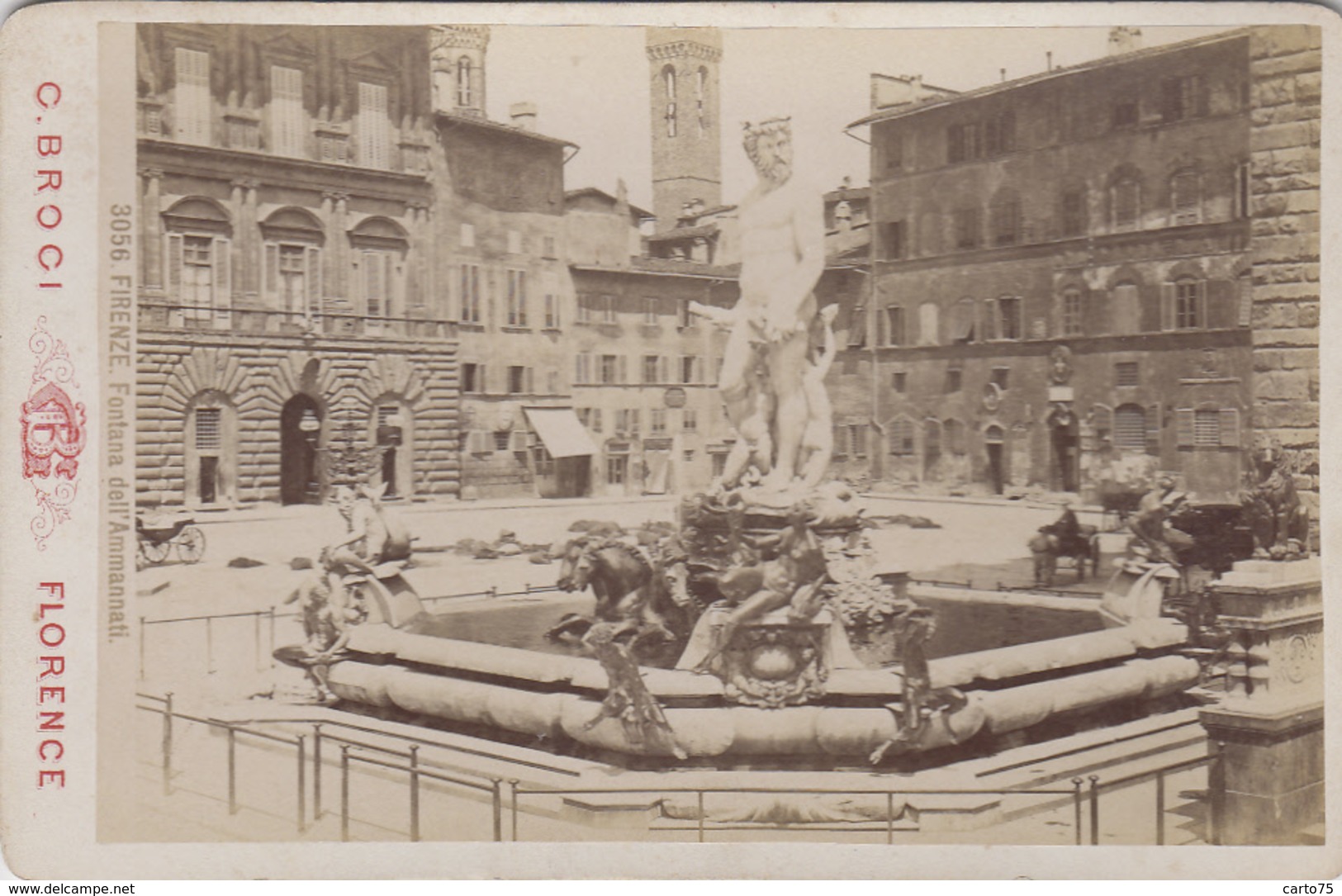 Photographies - XIXème Siècle - Photographe G. Broci Florence - Fontana Dell'Ammannati Firenze - Fotografie