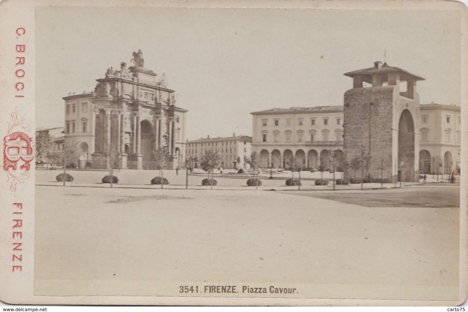 Photographies - XIXème Siècle - Photographe G. Broci Florence - Piazza Cavour Firenze - Fotografie