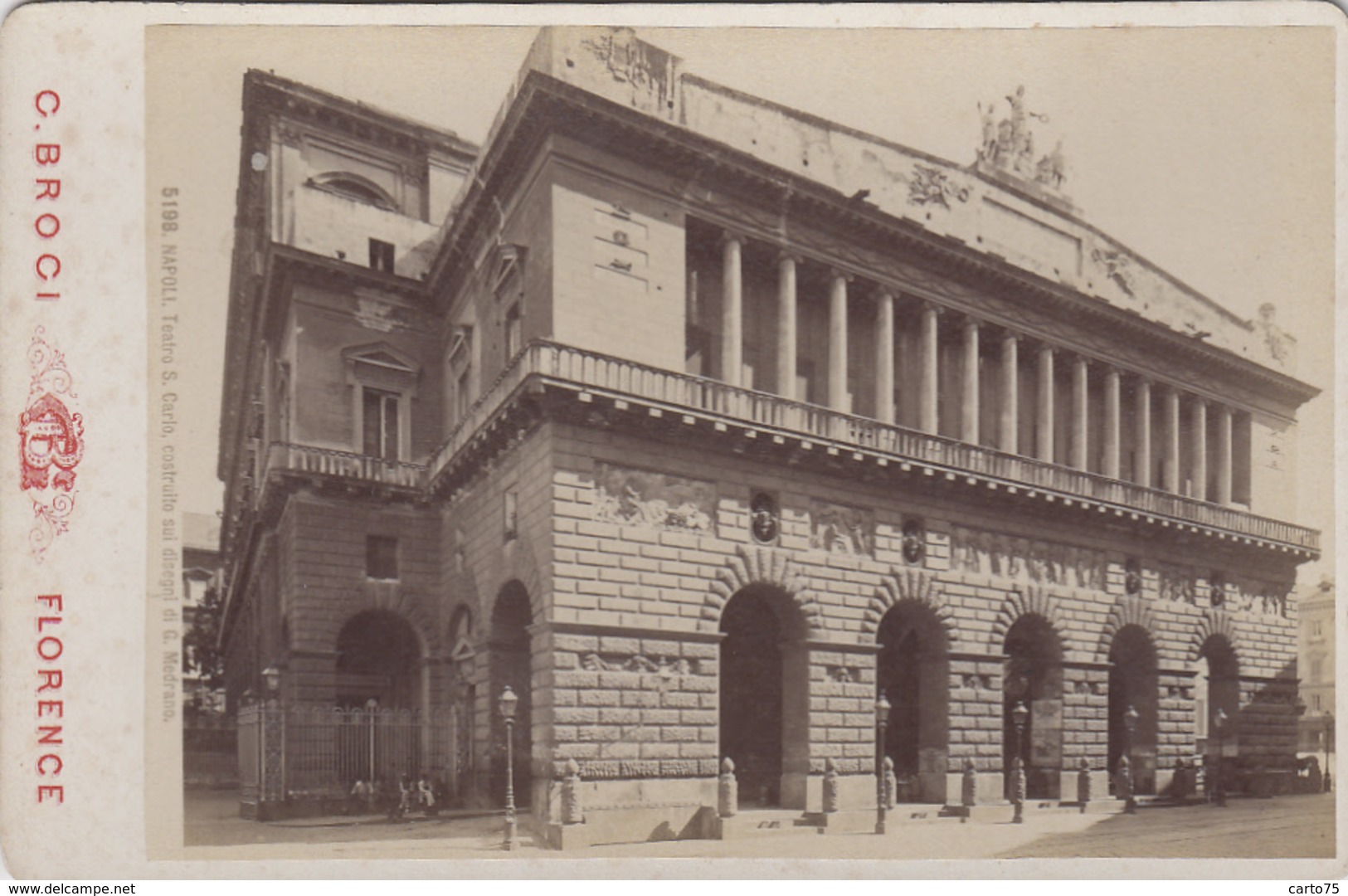 Photographies - XIXème Siècle - Photographe G. Broci Florence - Napoli Teatro San Carlo - Fotografie