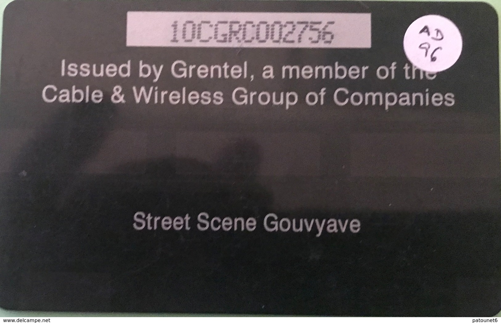 GRENADE  -  Phonecard  - Cable § Wireless  - Street Scene Gouvyave  -   EC$40 - Grenada