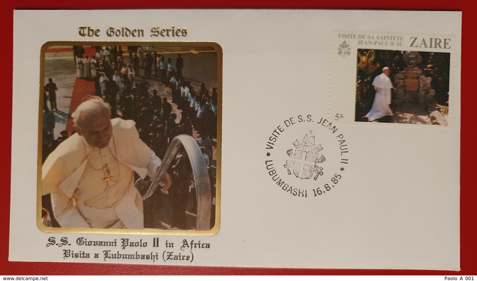 ZAIRE LUBUMBASHI VISITE POPE JOHN PAUL II 1985 VISITE DE S.S. JEAN PAUL II - 1980-1989