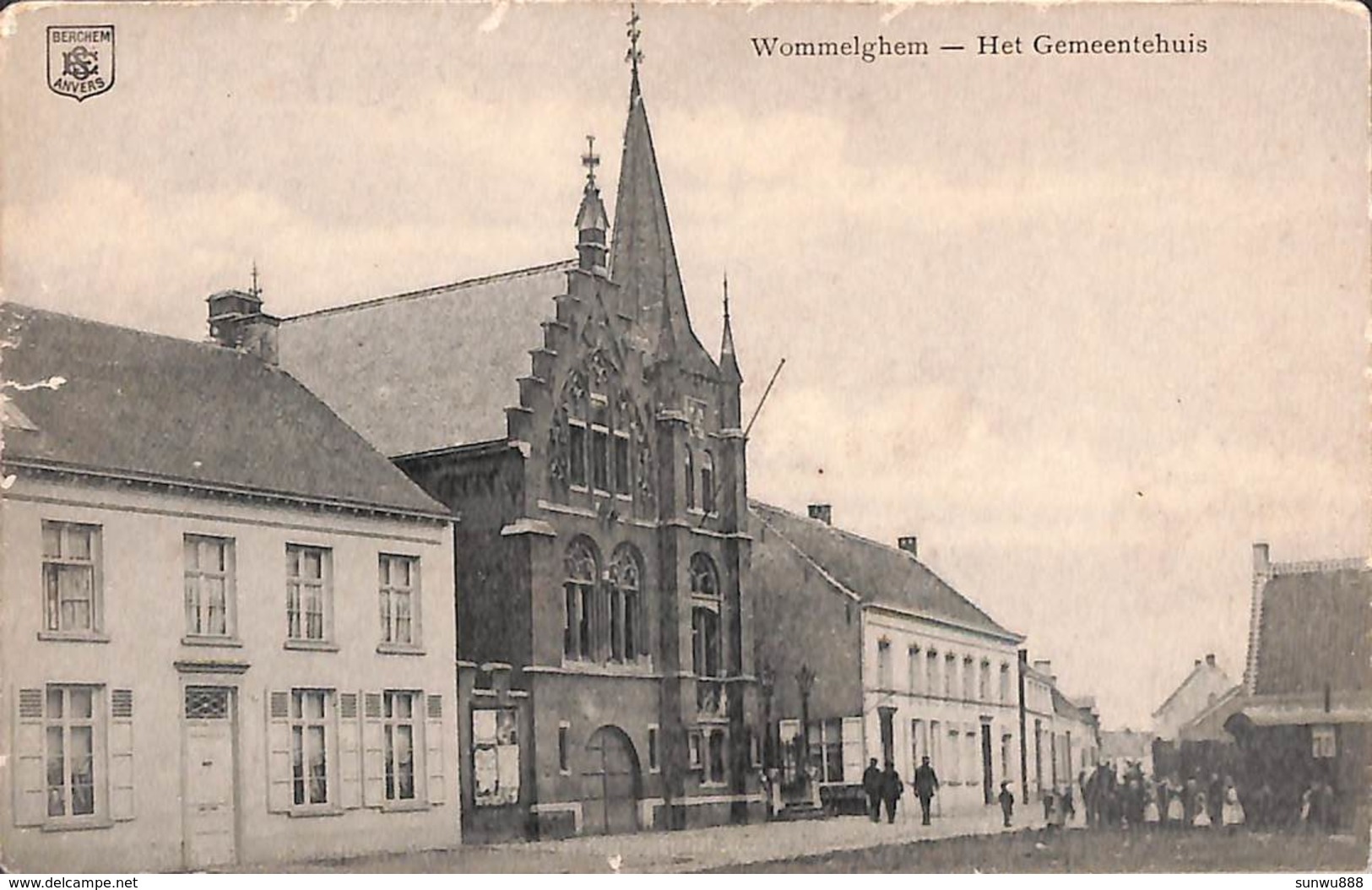 Wommelghem Wommelgem - Het Gemeentehuis (animatie, 1919) - Wommelgem