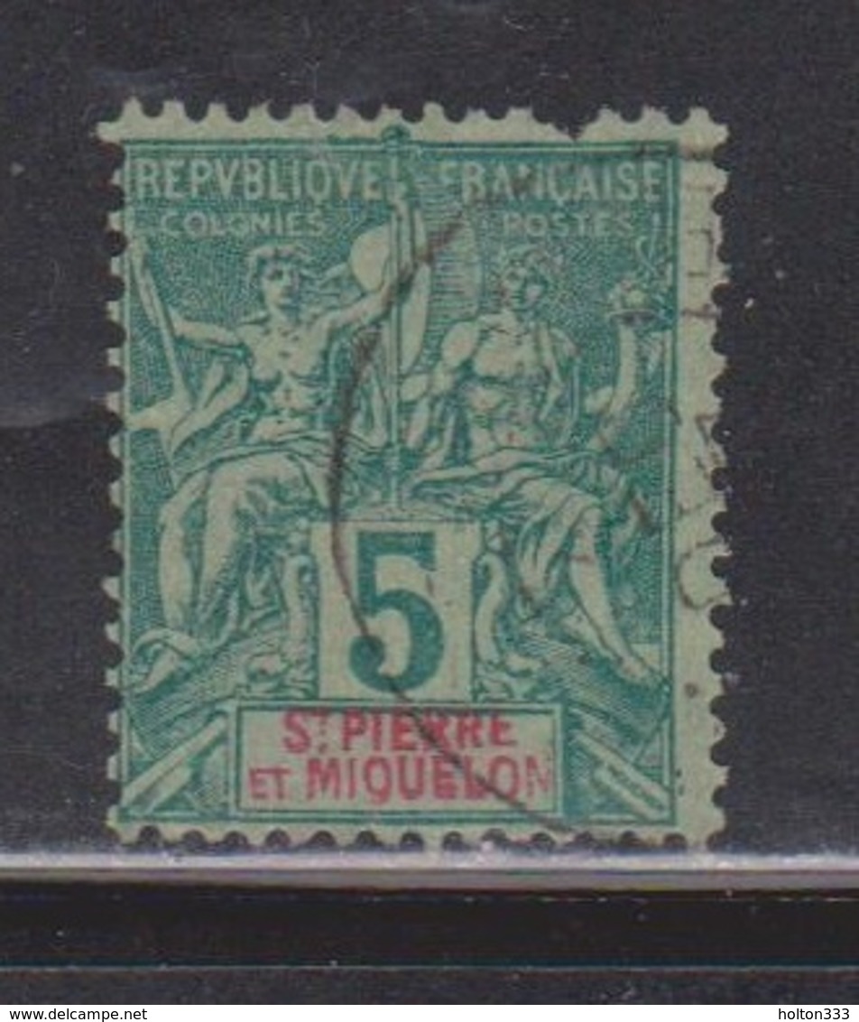 ST PIERRE & MIQUELON Scott # 63 Used - Used Stamps