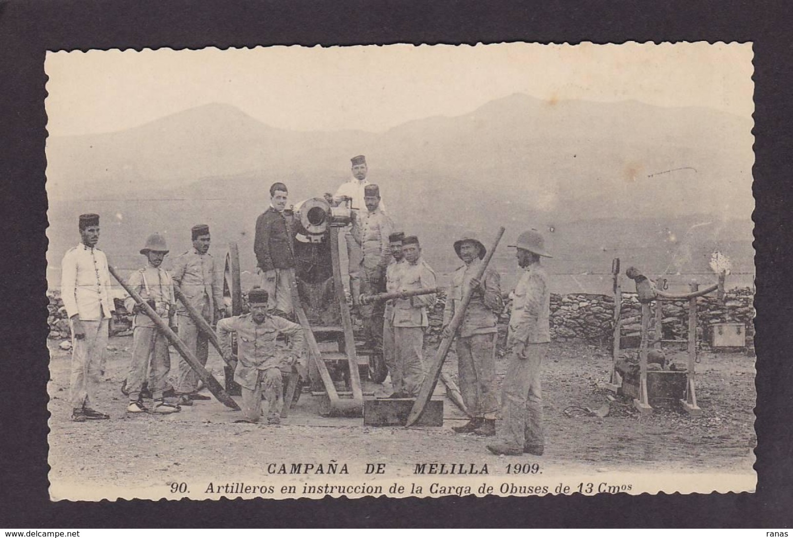 CPA Espagne Spania Campana De Melilla 1909 Non Circulé - Melilla