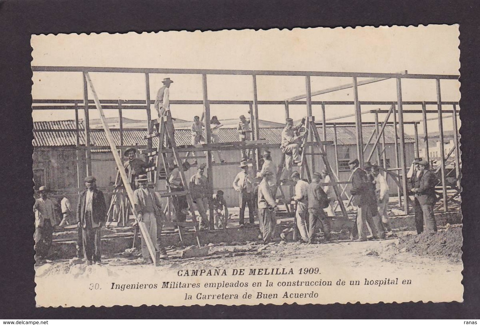 CPA Espagne Spania Campana De Melilla 1909 Non Circulé - Melilla