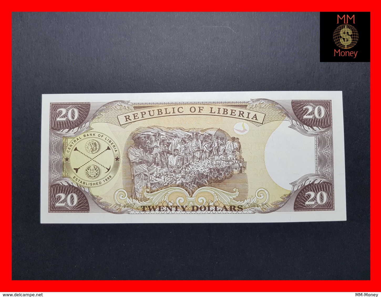 LIBERIA 20 $  1999  P. 23 UNC - Liberia