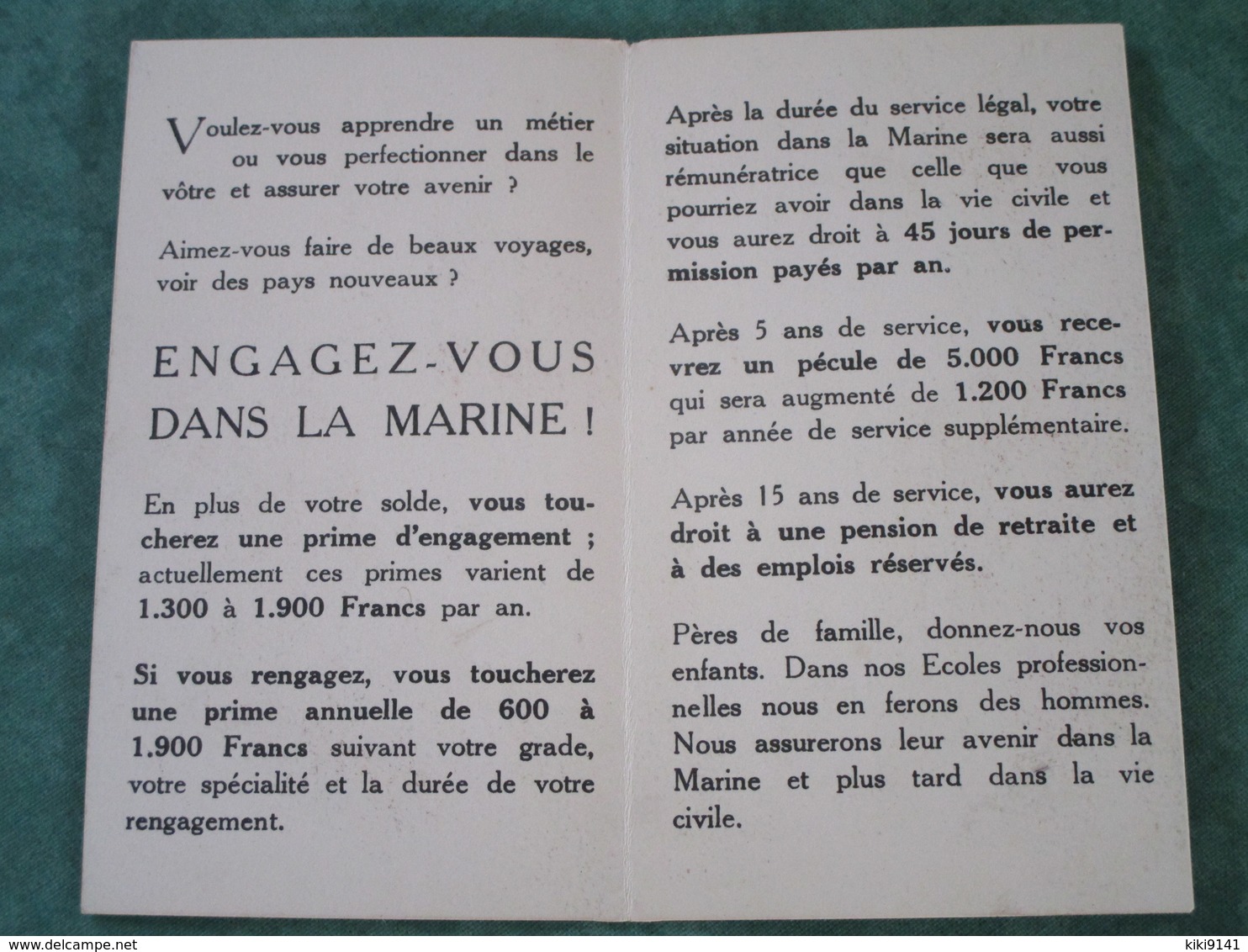 ENGAGEZ-VOUS DANS LA MARINE.... - Autres & Non Classés