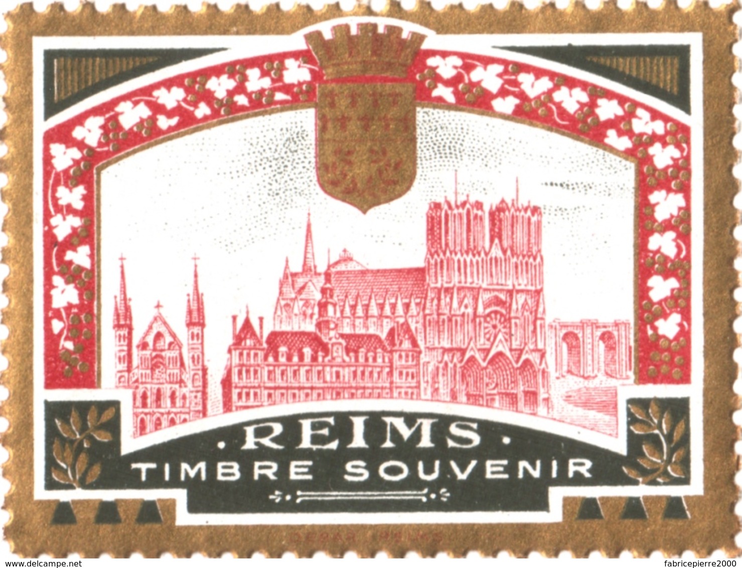 Vignette "REIMS Timbre Souvenir" - Probablement éditée Pour La Grande Semaine D’Aviation De La Champagne De 1909 - Aviation