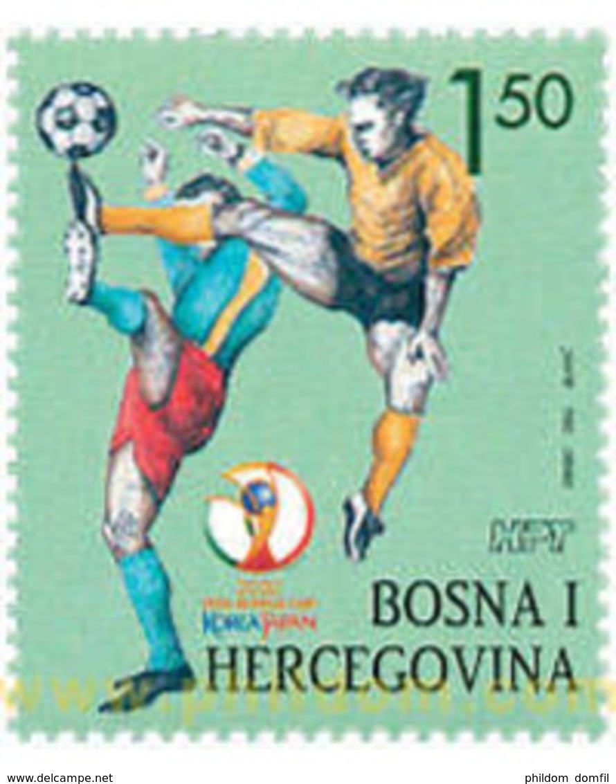 Ref. 106355 * MNH * - BOSNIA-HERZEGOVINA. Croatian Adm.. 2002. FOOTBALL WORLD CUP. SOUTH KOREA AND JAPAN-02 . COPA DEL M - Other & Unclassified