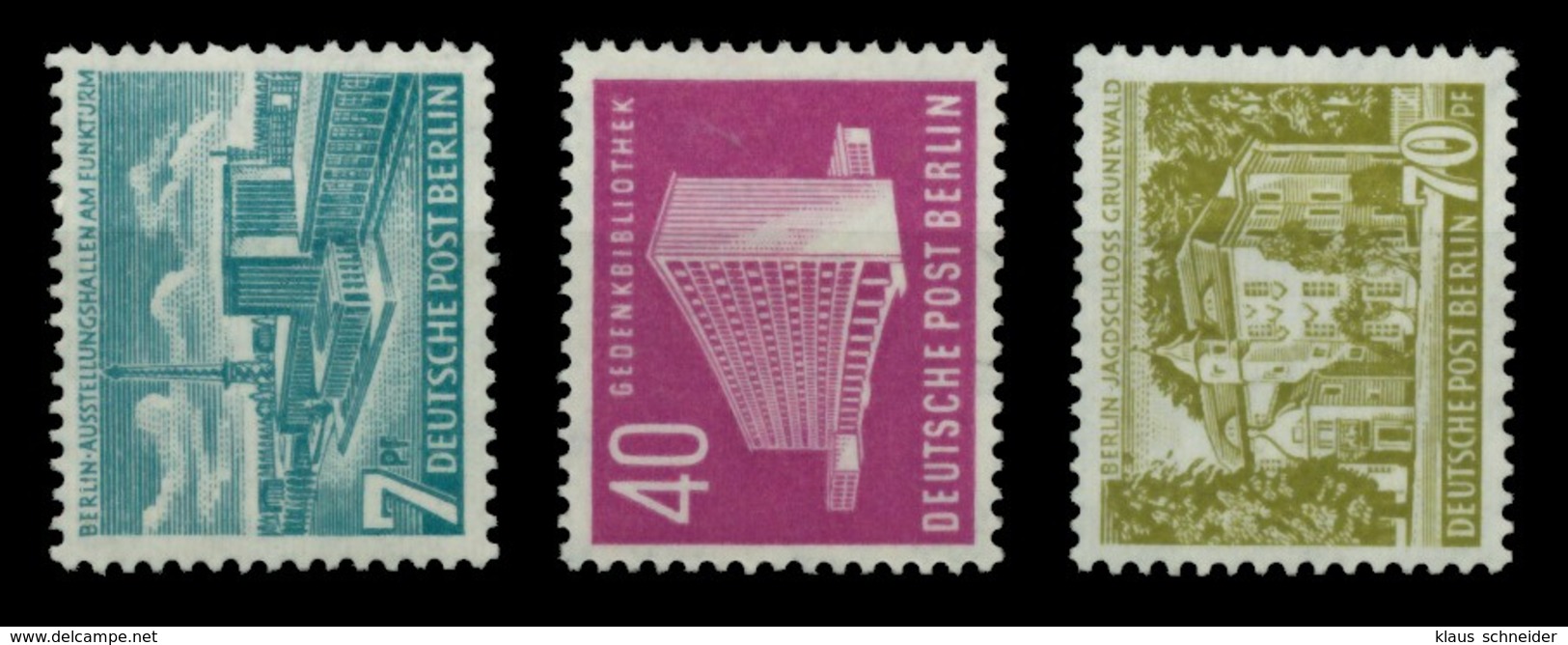 BERLIN DS BAUTEN 1 Nr 121-123 Postfrisch X6E117E - Ungebraucht