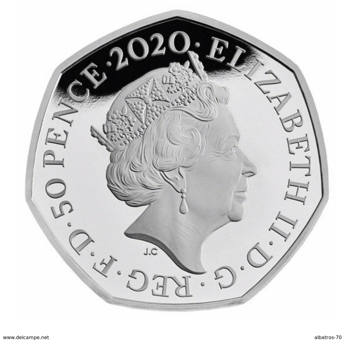 Brexit 2020 - 50p Silver Proof _ Withdrawal From The European Union 2020 UK - 50 Pence