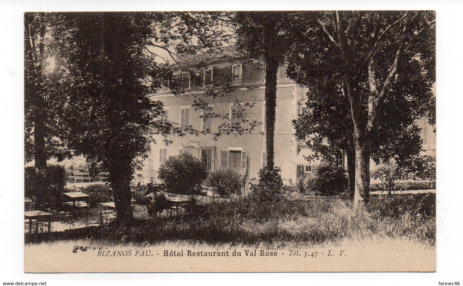 64 - BIZANOS PAU - Hôtel Restaurant Du Val Rose - 1934 (V116) - Bizanos