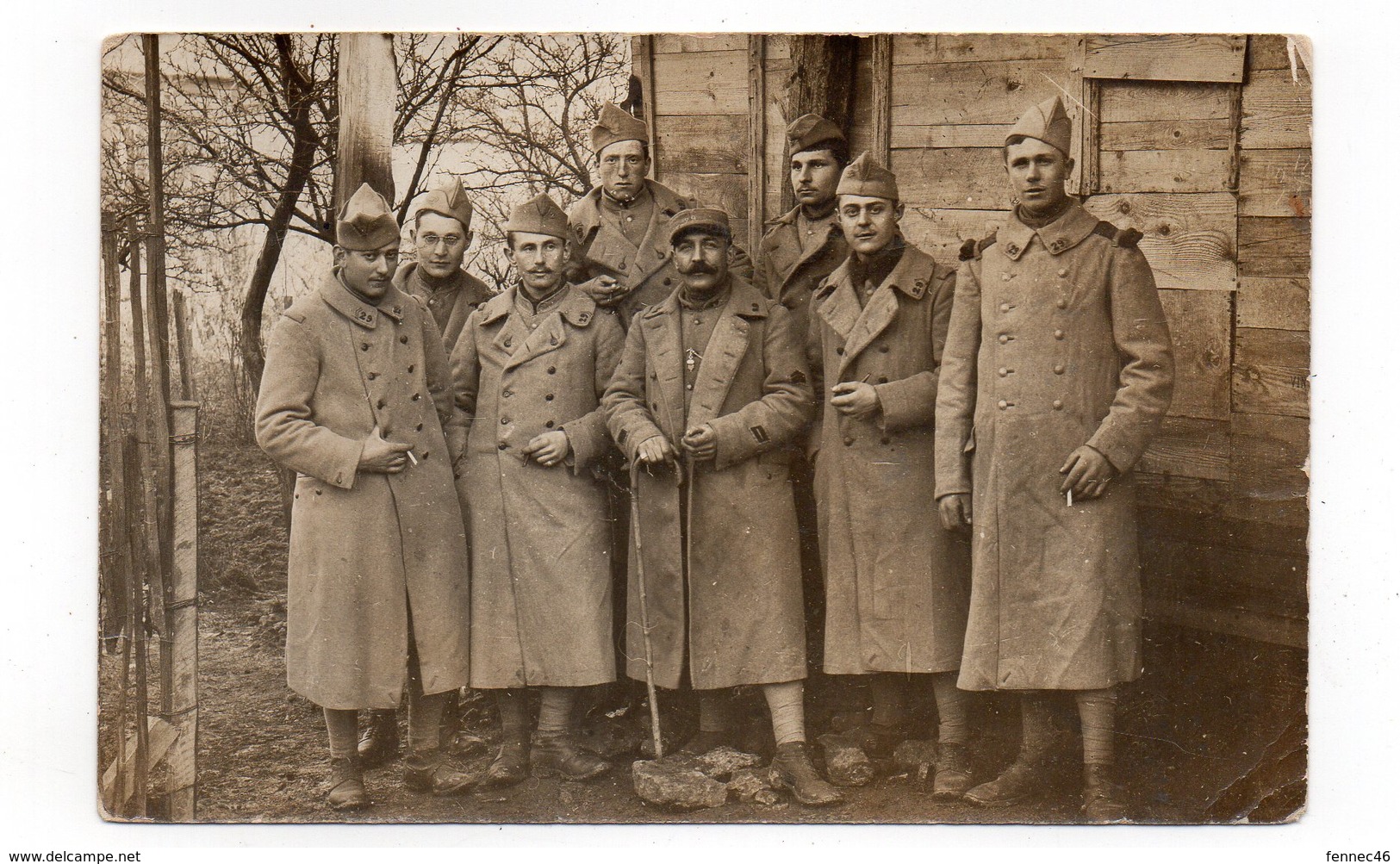 PHOTO-CARTE - Groupe De Militaire : à Identifier (V118) - Photographie