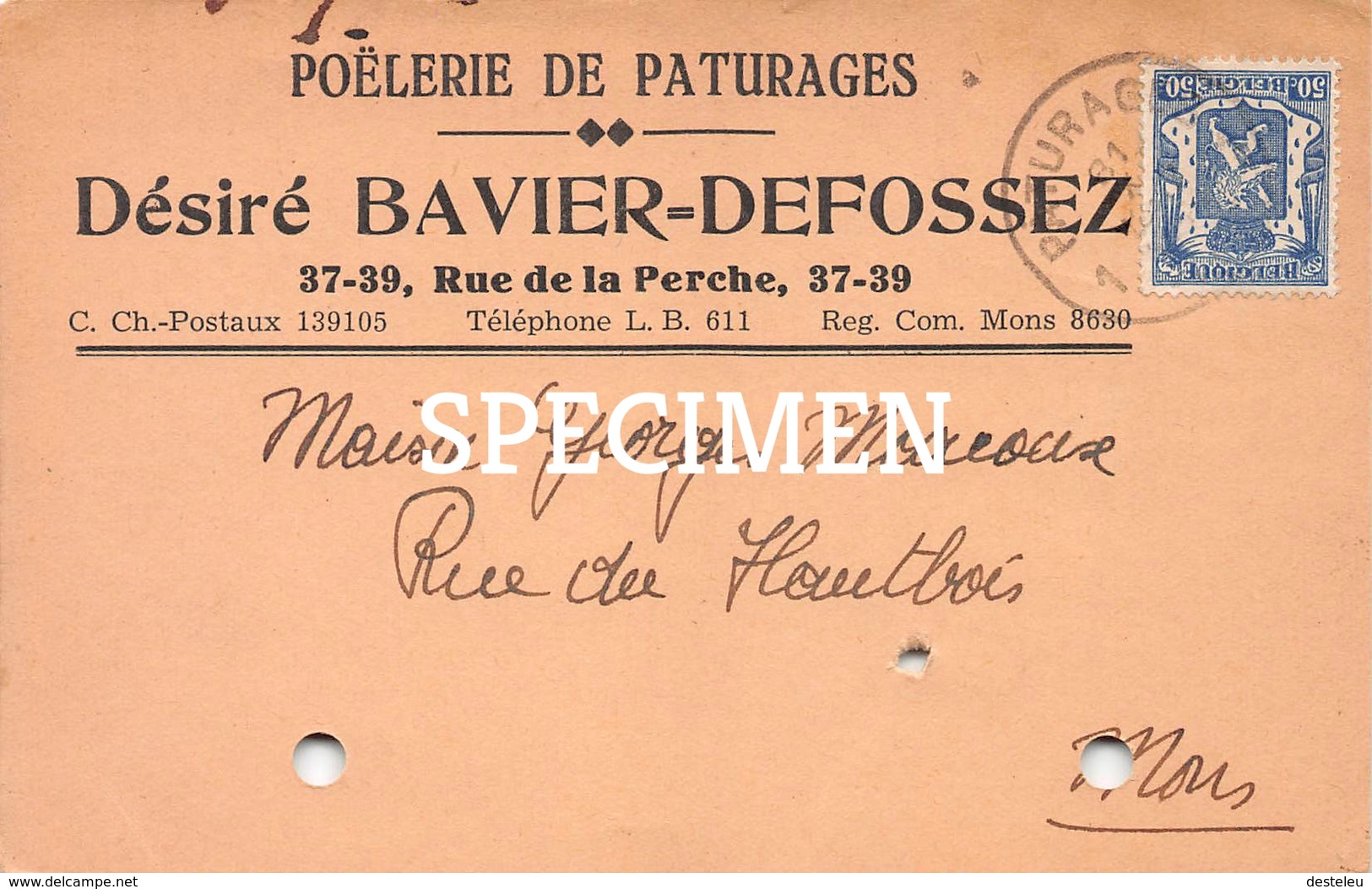 Poëllerie De Pâturages - Désiré Bavier-Defossez - Colfontaine
