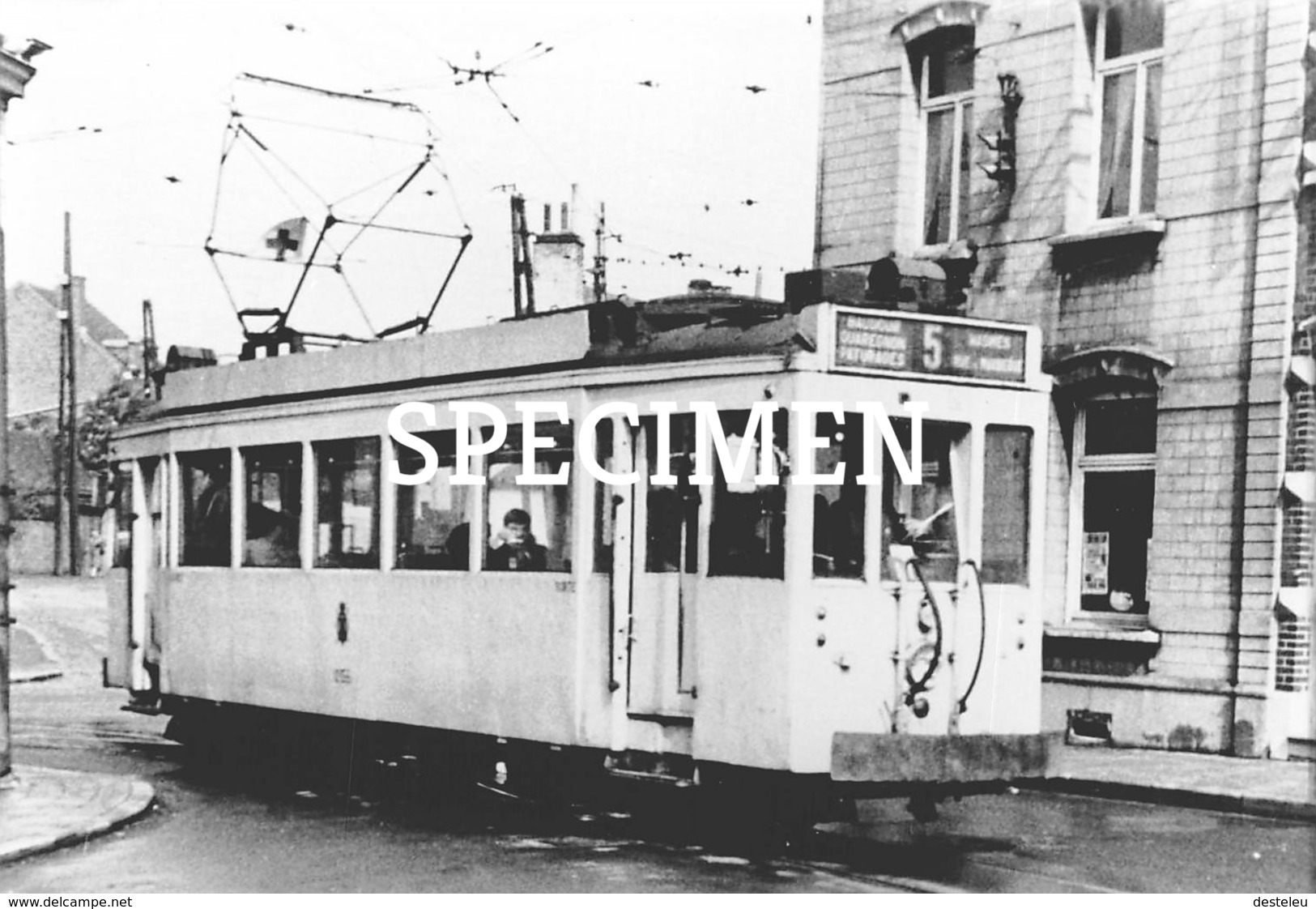 Photo Tram Ligne 5  1963 - Pâturages - Colfontaine