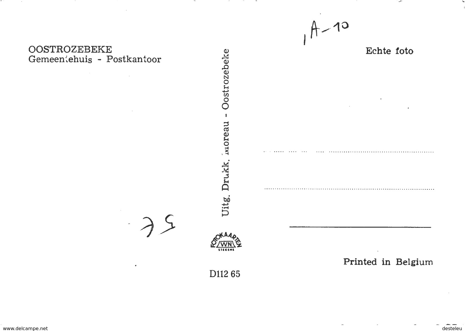 Gemeentehuis Postkantoor - Oostrozebeke - Oostrozebeke