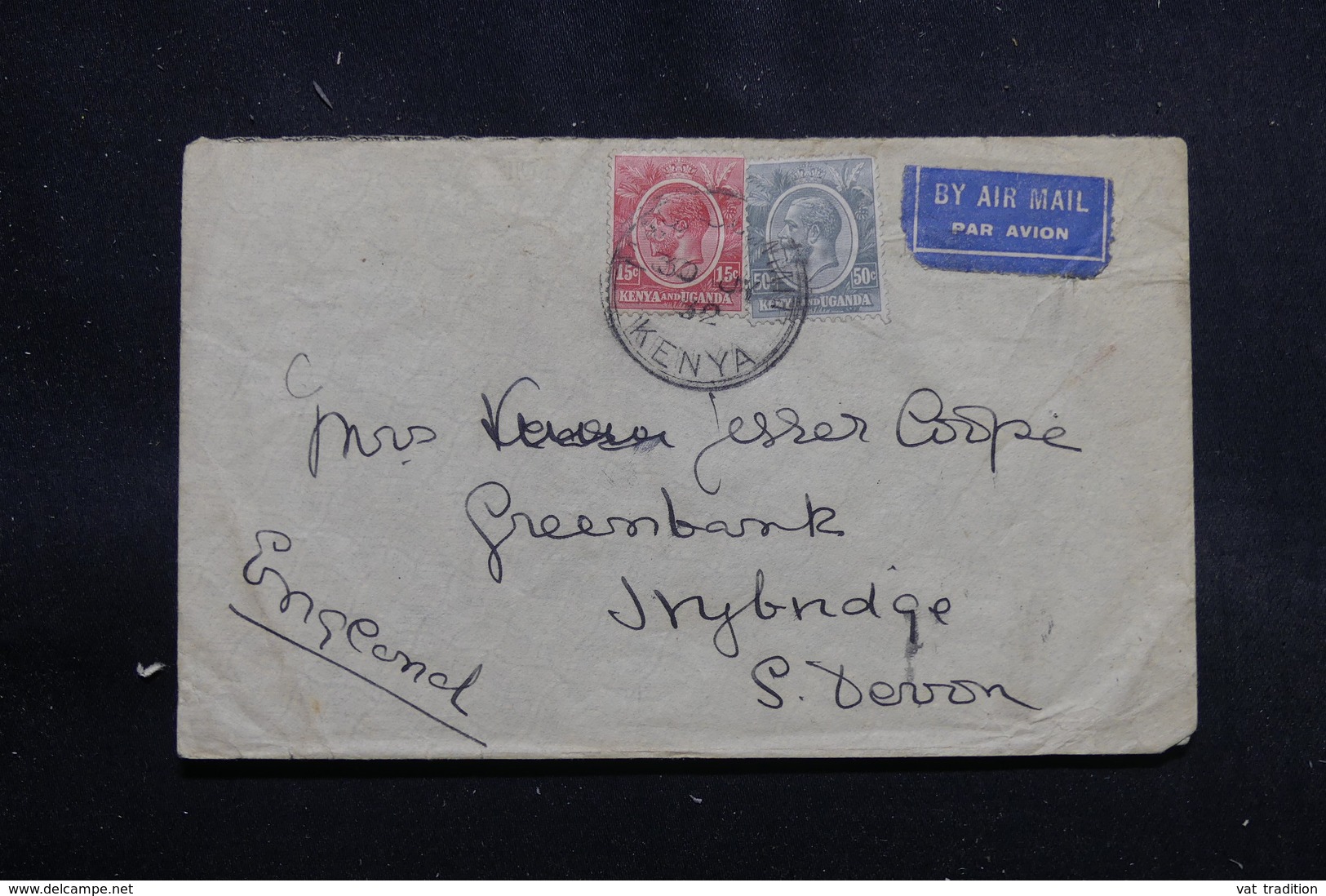 KENYA ET OUGANDA - Enveloppe Pour Le Royaume Uni En 1932, Affranchissement Plaisant - L 55246 - Kenya & Oeganda