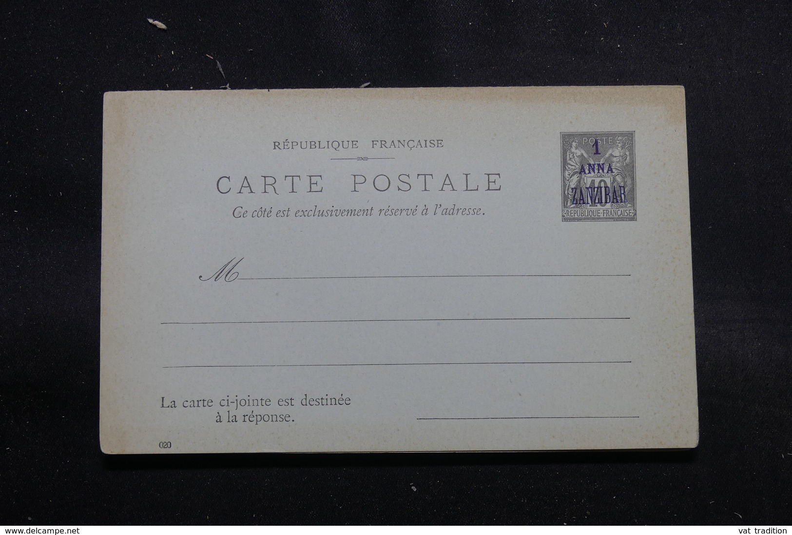 ZANZIBAR - Entier Postal Type Sage Surchargé, Non Circulé - L 55275 - Briefe U. Dokumente