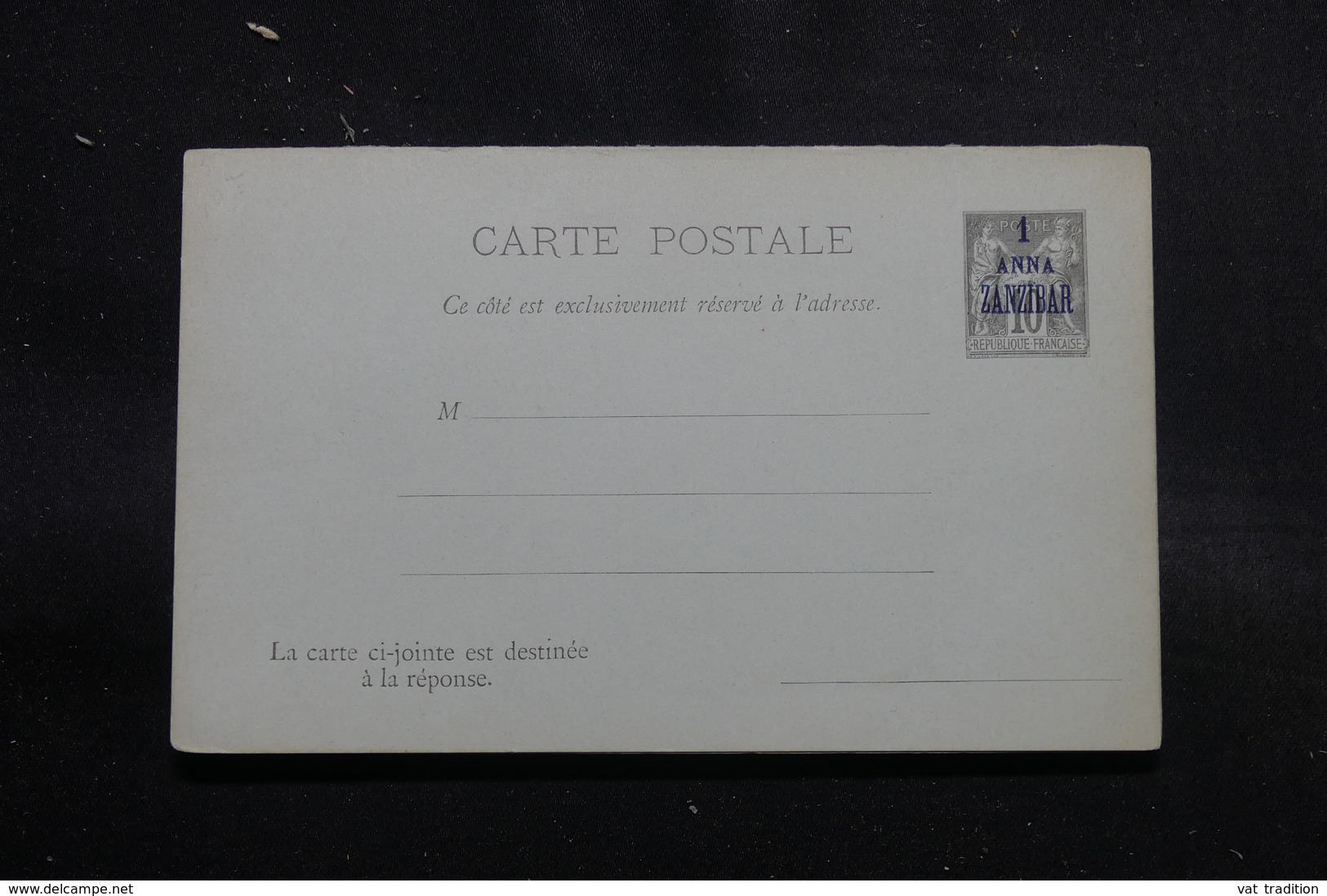 ZANZIBAR - Entier Postal Type Sage Surchargé, Non Circulé - L 55276 - Lettres & Documents