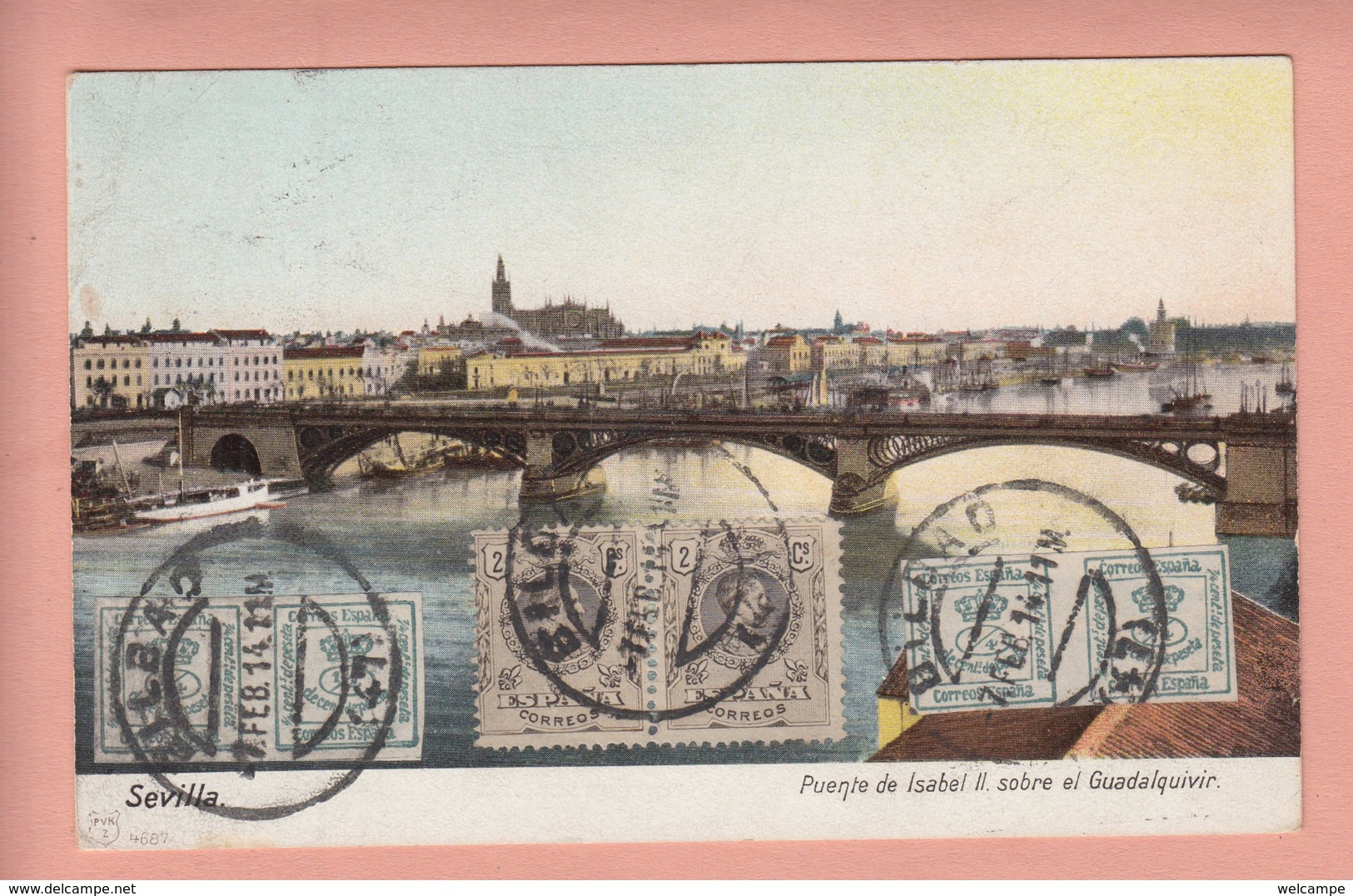 OLD POSTCARD -  SPAIN - SEVILLA - SPECIAL STAMPS - Sevilla