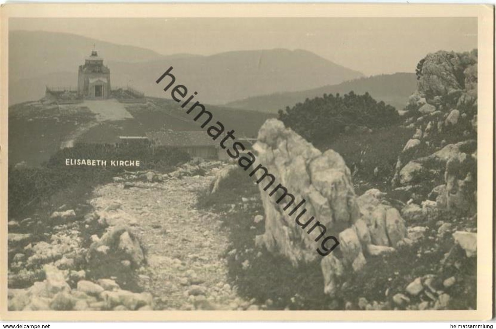 Kaiserin-Elisabeth-Gedächtniskirchlein Auf Dem Hochschneeberg - Foto-AK - Schneeberggebiet